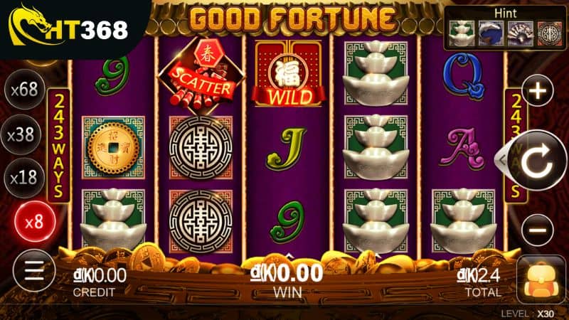 Giao diện trò chơi nổ hũ Vận Mệnh Tốt